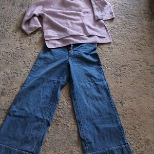 GAP Wide-Leg Sky High Blue Jeans